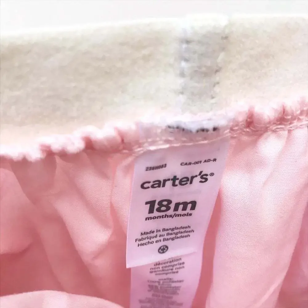 Carters NWT pink floral appliqué tutu 18 months